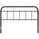 Serena Queen Steel Headboard by Modway| Brown