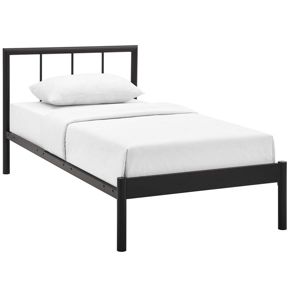 Gwen Twin Bed Frame by Modway| Brown