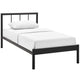 Gwen Twin Bed Frame by Modway| Brown