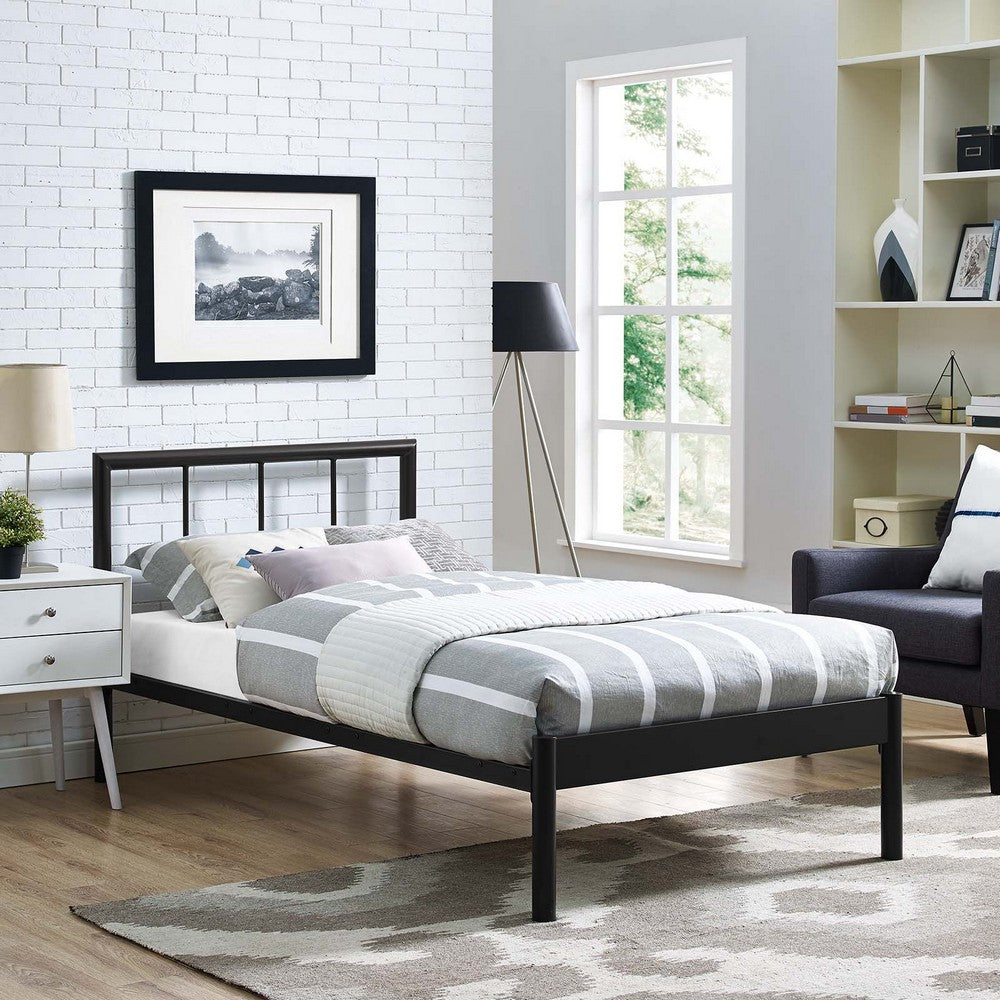 Gwen Twin Bed Frame by Modway| Brown