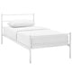 Alina Platform Twin Bed Frame by Modway| White