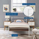 Alina Platform Twin Bed Frame by Modway| White