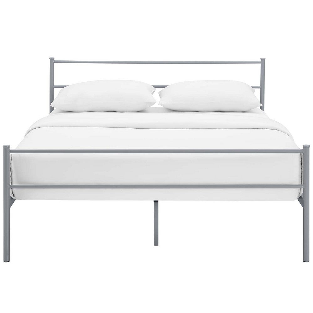 Alina Platform Full Bed Frame by Modway| Gray