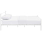 Modway Alina Full Size Platform Bed Frame With Headboard In White MDY-MOD-5552-WHI-SET