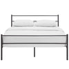 Alina Platform Queen Bed Frame by Modway| Brown