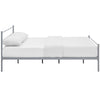 Modway Alina Queen Size Platform Bed Frame With Headboard In Gray MDY-MOD-5553-GRY-SET