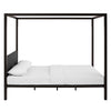 Raina Queen Canopy Bed Frame, Brown Gray - No Shipping Charges