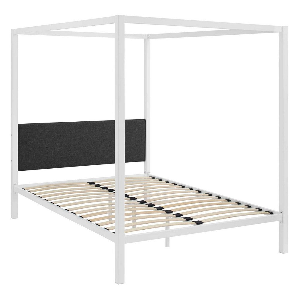 Raina Canopy Queen Bed Frame by Modway| Gray