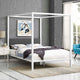 Raina Canopy Queen Bed Frame by Modway| Gray