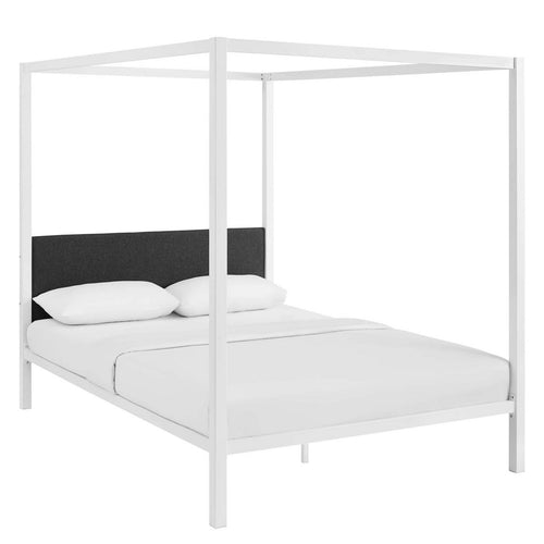 Raina Canopy Queen Bed Frame by Modway| Gray