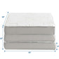Relax Tri-Fold Mattress, White - No Shipping Charges