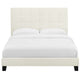Melanie Tufted Button Upholstered Performance Velvet Full Platform Bed by Modway| White