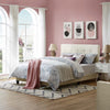 Melanie Tufted Button Upholstered Performance Velvet Full Platform Bed by Modway| White