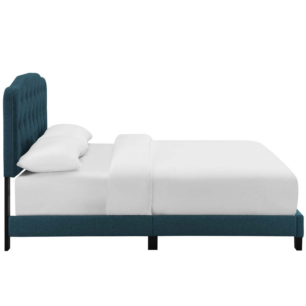 Amelia Upholstered Fabric Full Bed by Modway| Blue