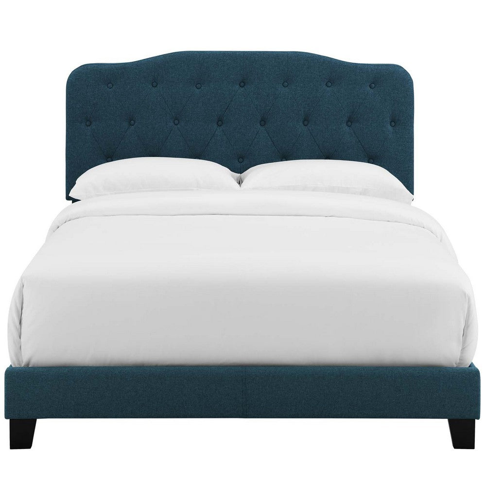 Amelia Upholstered Fabric Queen Bed by Modway| Blue