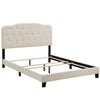 Amelia Queen Upholstered Fabric Bed - No Shipping Charges