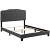 Amelia Upholstered Fabric King Bed by Modway| Gray
