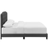 Amelia Upholstered Fabric King Bed by Modway| Gray