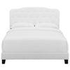 Amelia Upholstered Fabric King Bed by Modway| White