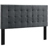 Paisley Tufted Upholstered Performance Velvet Full / Queen Headboard by Modway| Gray