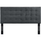 Paisley Tufted Upholstered Performance Velvet Full / Queen Headboard by Modway| Gray