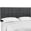 Paisley Tufted Upholstered Performance Velvet Full / Queen Headboard by Modway| Gray