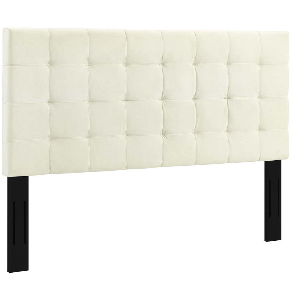 Paisley Tufted Full / Queen Upholstered Performance Velvet Headboard - No Shipping Charges