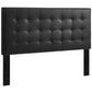 Paisley Tufted Full / Queen Upholstered Faux Leather Headboard - No Shipping Charges