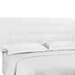 Modway Paisley Upholstered Tufted Faux Leather Full / Queen Headboard Size in White