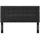 Paisley Tufted King and California King Upholstered Faux Leather Headboard - No Shipping Charges MDY-MOD-5857-BLK