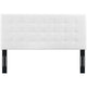 Modway Paisley Upholstered Tufted Faux Leather King and California King Headboard Size in White MDY-MOD-5857-WHI