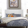 Paisley Tufted King and California King Upholstered Faux Leather Headboard  - No Shipping Charges