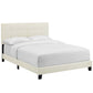 Amira Full Upholstered Velvet Bed - No Shipping Charges