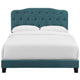 Amelia Performance Velvet Full Bed by Modway| Blue