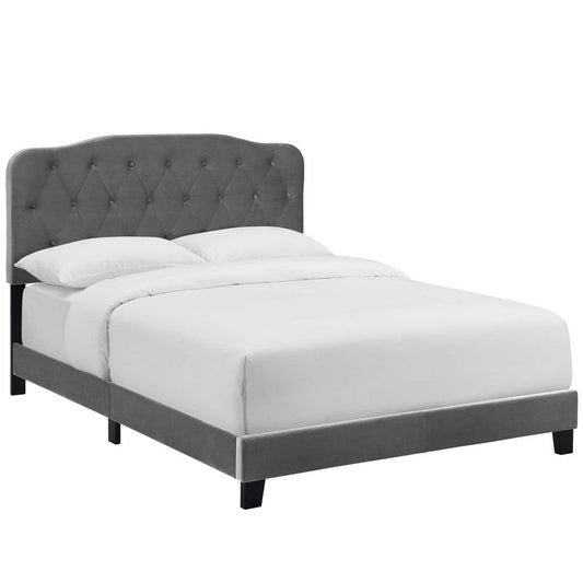 Modway Amelia Queen Upholstered Velvet Bed |No Shipping Charges