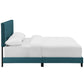 Amira Queen Upholstered Velvet Bed - No Shipping Charges