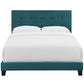 Amira Queen Upholstered Velvet Bed - No Shipping Charges
