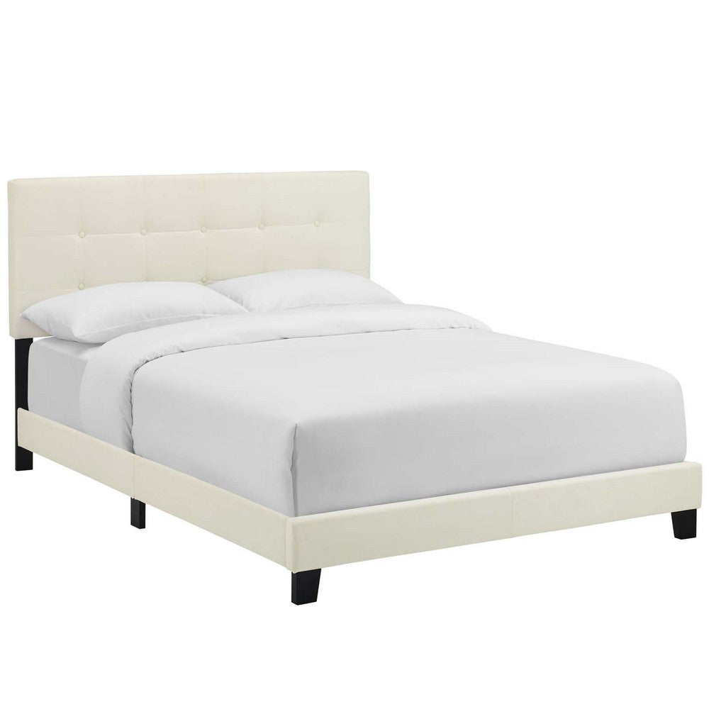 Amira King Upholstered Velvet Bed - No Shipping Charges