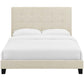 Melanie Full Tufted Button Upholstered Fabric Platform Bed  - No Shipping Charges