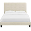 Melanie Queen Tufted Button Upholstered Fabric Platform Bed MDY-MOD-5879-BEI