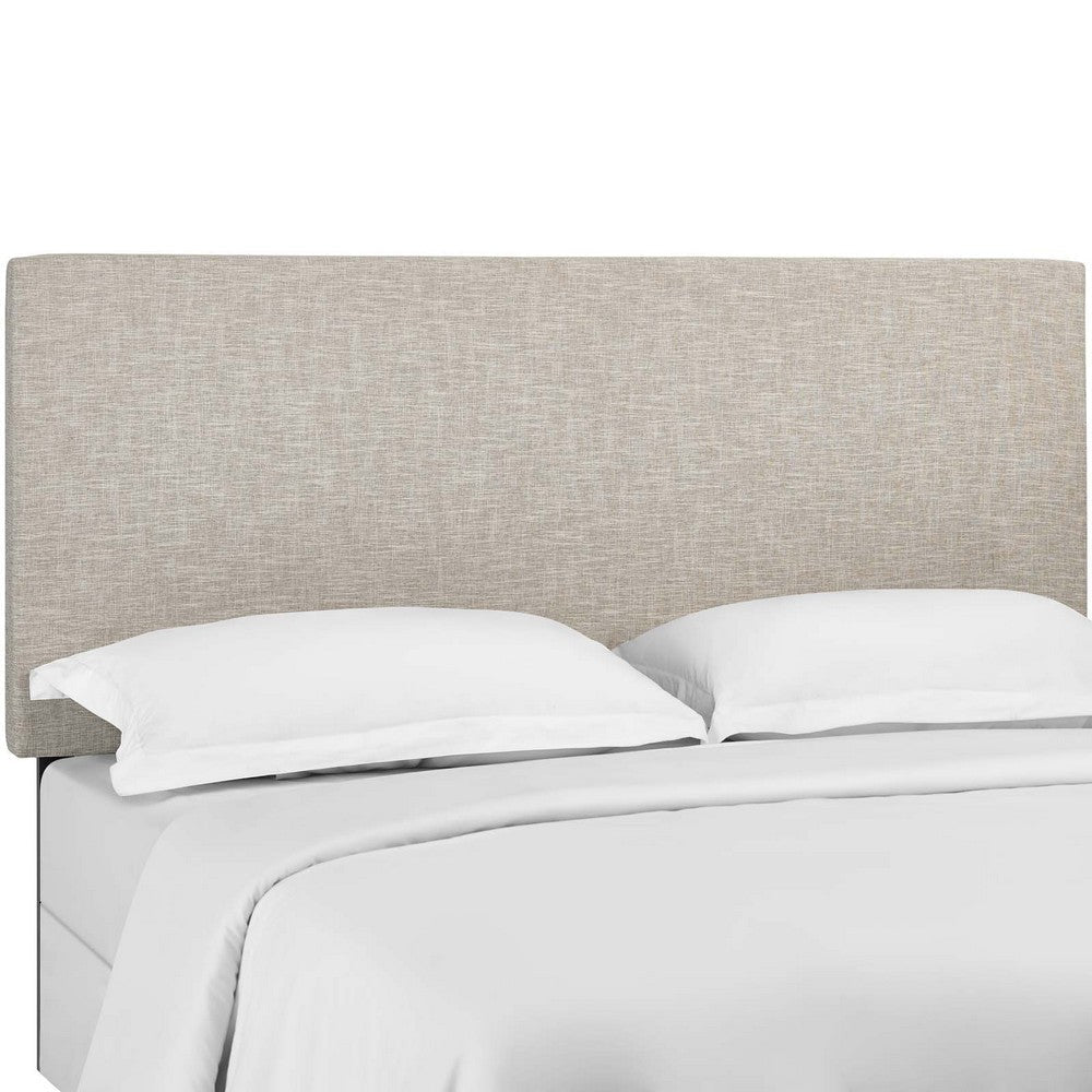 Modway Taylor Full/Queen Upholstered Linen Fabric Headboard Beige