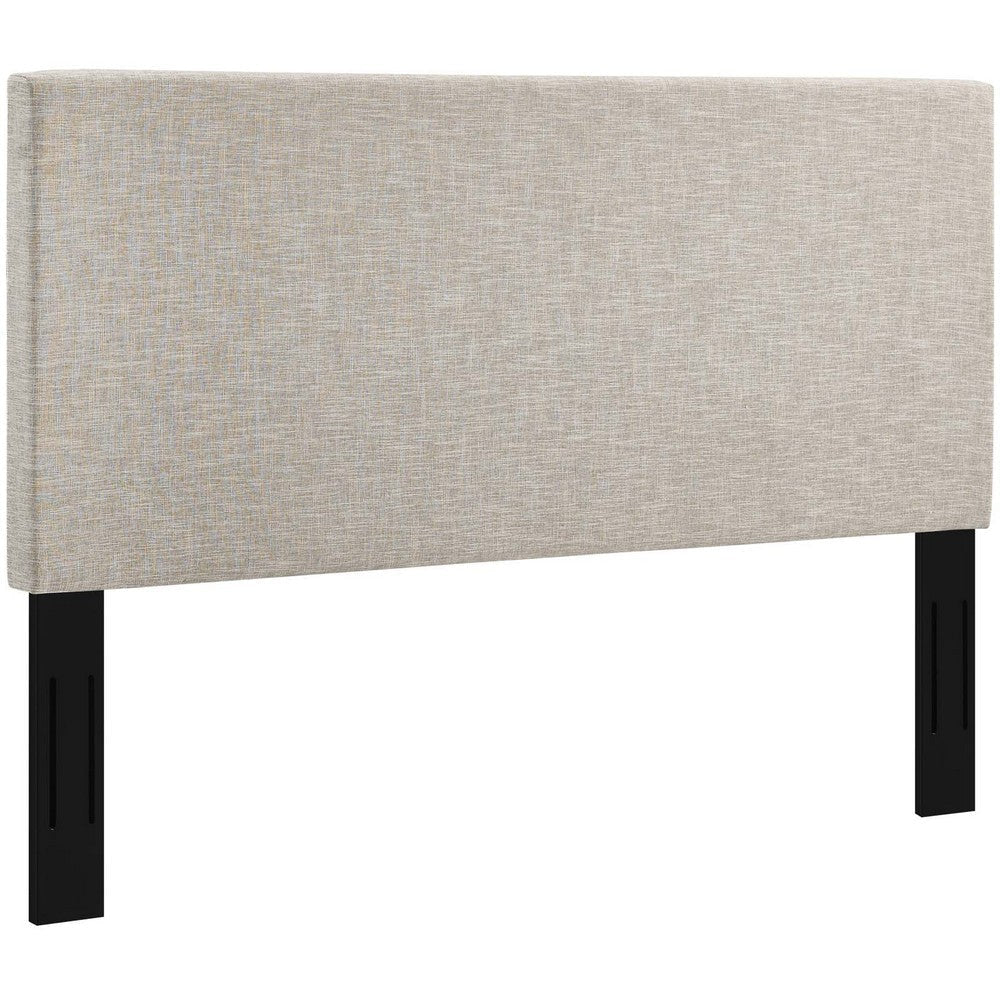 Modway Taylor Full/Queen Upholstered Linen Fabric Headboard Beige