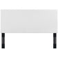 Modway Claire Linen Fabric Upholstered King and California King Headboard in White MDY-MOD-5883-WHI