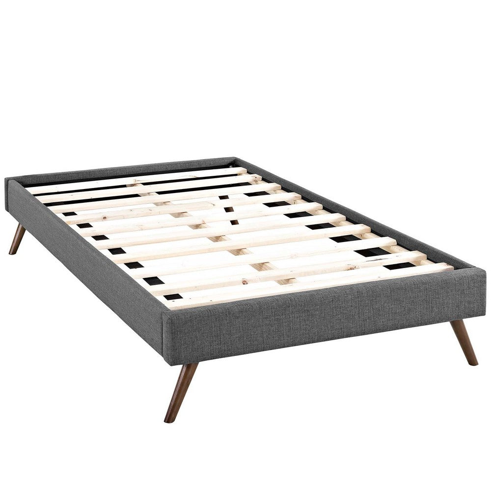 Loryn Twin Bed Frame with Round Splayed Legs - No Shipping Charges