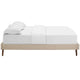 Loryn Fabric Full Bed Frame with Round Splayed Legs by Modway| Brown