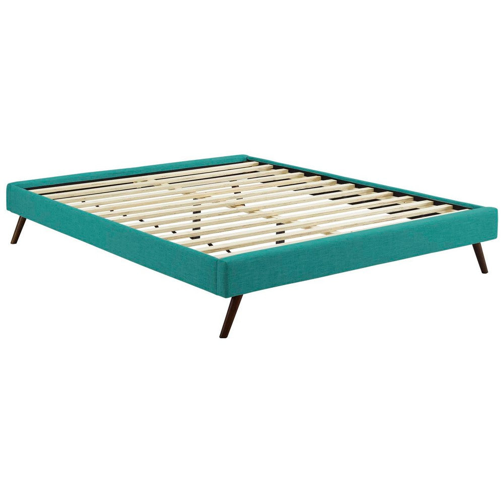 Loryn Full Fabric Bed Frame with Round Splayed Legs - No Shipping Charges