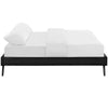Loryn Vinyl Queen Bed Frame with Round Splayed Legs by Modway| Black