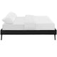Loryn Vinyl Queen Bed Frame with Round Splayed Legs by Modway| Black