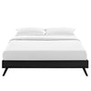 Loryn Vinyl Queen Bed Frame with Round Splayed Legs by Modway| Black