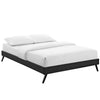 Loryn Vinyl Queen Bed Frame with Round Splayed Legs by Modway| Black